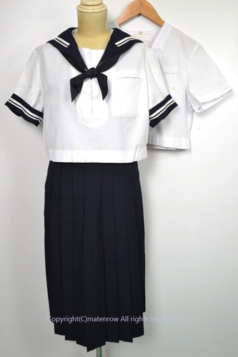  ●東京都 豊南高等学校 旧セーラー夏服 冬ジャンパースカート(JNM0532)