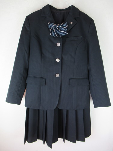 ★激レアデザイン本物制服★広島高陽高校★プチミニスカ冬セーラー服★キョーリツ★ 中古広島県 高陽高等学校 女子制服 4点 (セーラー服・ニット・スカート) sf058633