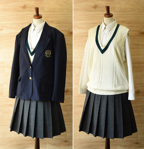 最旬ダウン 埼玉県 武南高等学校 女子制服 8点 ブレザー シャツ ニット スカート Sf0035 学生服 Hlt No