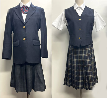  東京都　公立　小平第四中学校　女子制服（夏服、冬服）セット