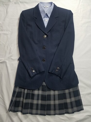 【超激安通販】東京都 都立千早高校 女子制服 5点（ブレザー・スカート）sf001188 学生服