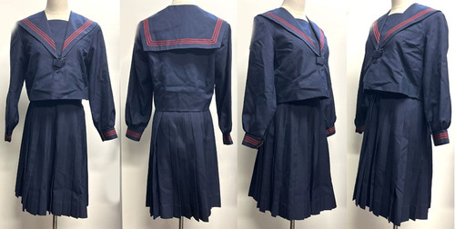  滋賀県　公立　水口中学校　女子制服（冬服、夏用スカート）