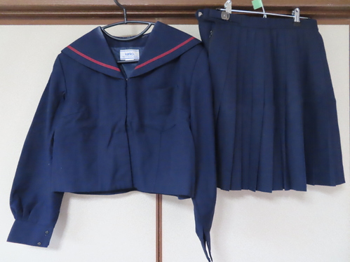 和歌山県 サイズ 165AB 身幅少し大きめ 県立 那賀高校 冬 セーラー服