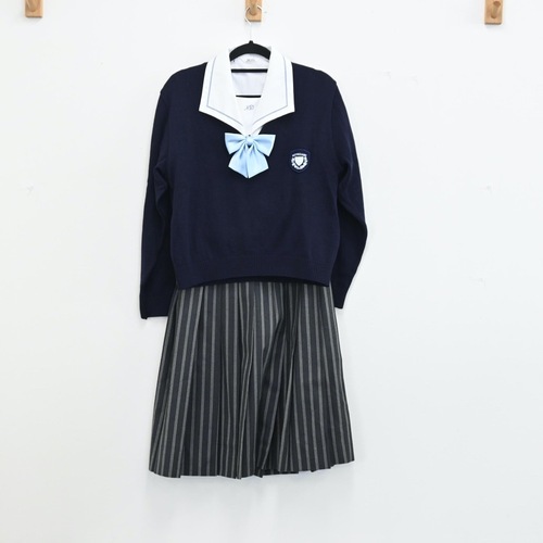 交換無料 新潟県 新潟県立巻高等学校 女子制服 4点 学生服 Hlt No