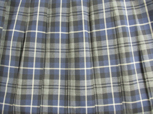 熊本県 5160　390　夏スカート TAKEMOTO グレー＋青＋黒＋白 チェック柄