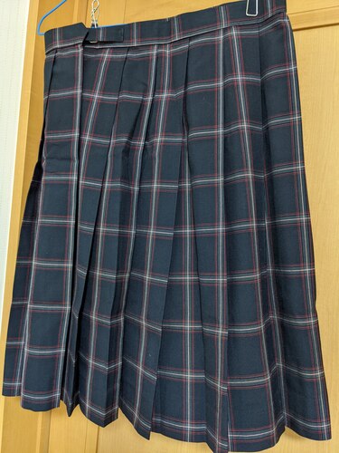広島県 【W75】清水ヶ丘高校　女子学生使用 スカート ＨＡＮＡＥ　ＭＯＲＩ