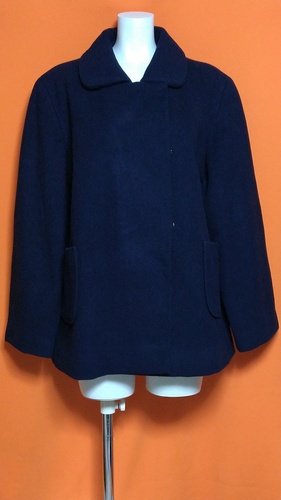 熊本県 大矢野中学校 大きいサイズ 制服 コート  紺 冬服。