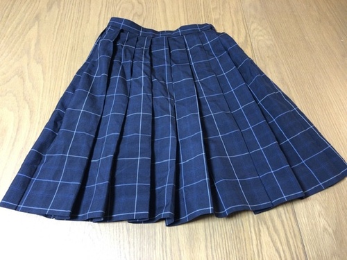 神奈川県 横浜女学院　夏用スカート　学生服　0122-04