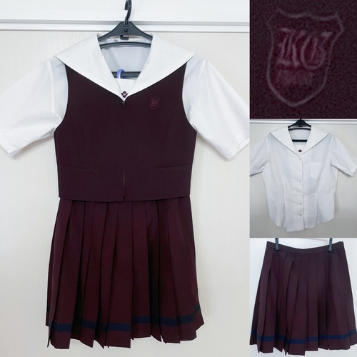 群馬県 共愛学園高等学校女子夏服一式　美品