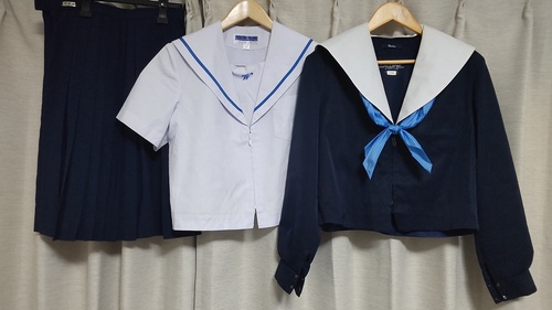 愛知県 大きめ170サイズ　若園中学　夏冬服セット