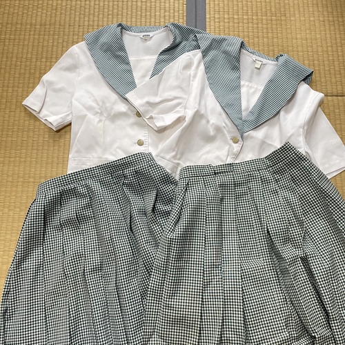 岡山県 美品/岡山/大人気/就実高校/MORI HANAE/ブラウス/スカート/シャツ/制服/森英恵/蝶々