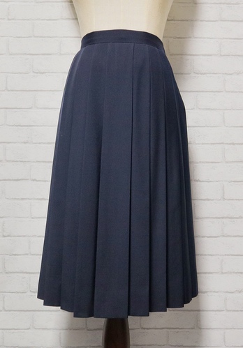 東京都 大妻中野中学校 冬生地スカート(W70×L63) 女子制服卒業生の保管品