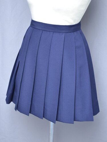 [不明] ▲ksk-5083 制服紺スカート（夏服・大きめ）▼