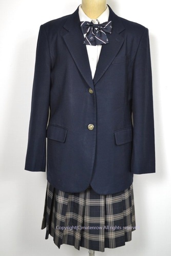  ●神奈川県立 麻生総合高等学校 ブレザー冬服 リボン