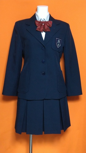 東京都 日野市立 三沢中学校 制服 ブレザー スカート ブラウス セット。
