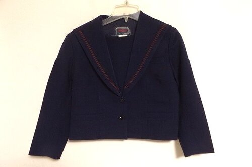 神奈川県 県立厚木西高校 女子制服　セーラージャケット　旧モデル（冬セーラー服　）m1167