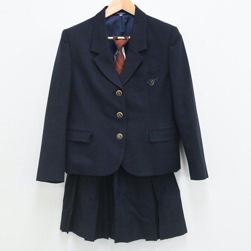 京都府 洛陽総合高校 女子 制服 ブレザー スカート ブラウス セーター 