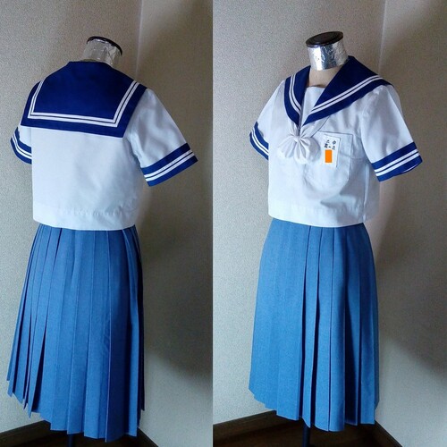  熊本県　八代第二中学　夏制服　スカート別校品