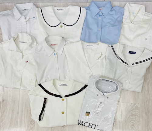 愛知県 愛知県内高校　制服ブラウス、シャツ計10枚セット！