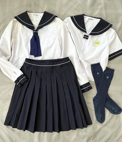 愛知県 修文女子高等学校 夏セーラー服６点フルセット