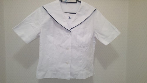  熊本県　県立熊本北高等学校　ネーム刺繍　夏セーラー服　半袖