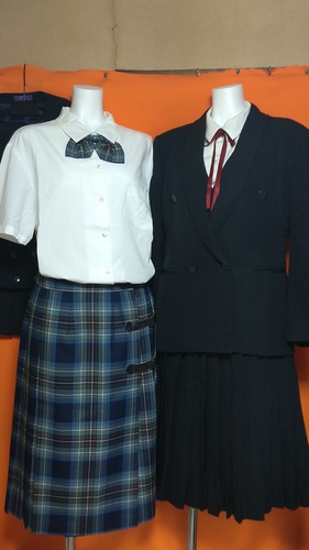 兵庫県 播磨高等学校 大きいサイズ 黒系制服 12点 夏冬セット。