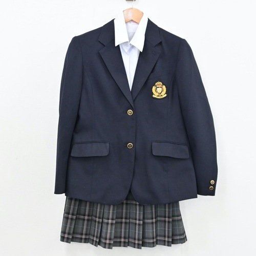  東京都 中央大学附属高等学校 女子制服 3点 sf011161