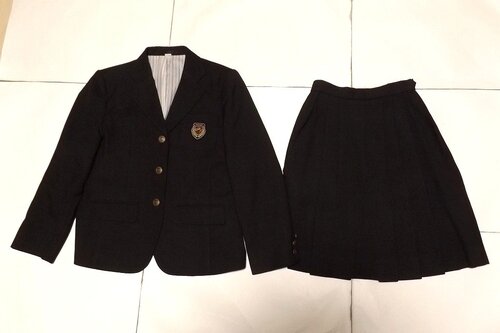 東京都 私立八王子実践高校 女子制服セット（ブレザー+冬スカート）m1259
