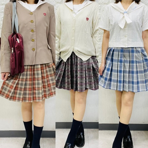 愛知県 名城大学附属高校　スカート大きいサイズ　指定鞄、靴下付き！スカート3枚。