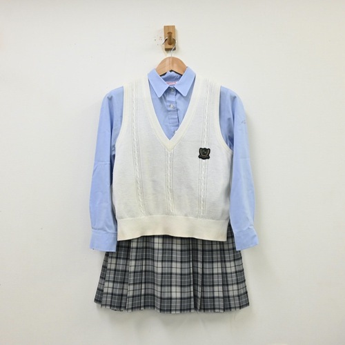  東京都 錦城高等学校 女子制服 3点 sf012052