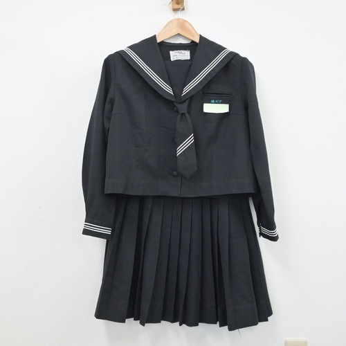  沖縄県 港川中学校 女子制服 3点 sf013507