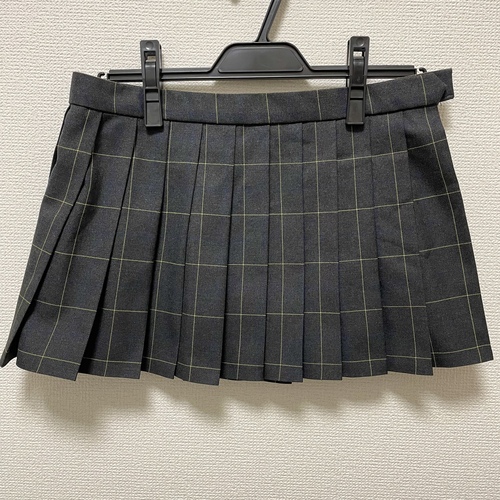 東京都 文華女子高校 制服 マイクロミニスカート W72 丈30 冬用 大きいサイズ