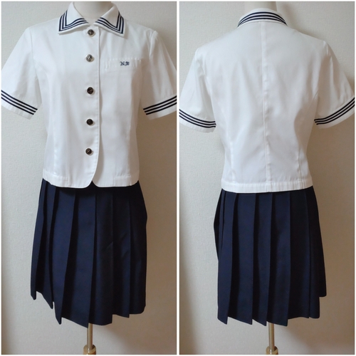 東京都 日本大学第三 中学 高校 日大 夏服 ブラウス スカート HANAE MORI