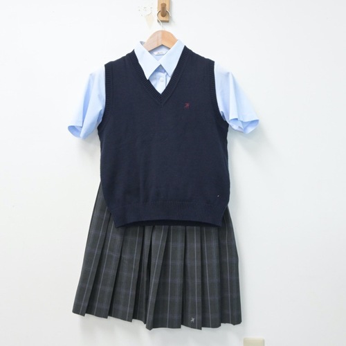  東京都 富士高等学校 女子制服 3点 sf015329