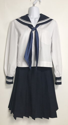 高知県 土佐女子高校　合服　夏服　合わせスカートスカーフセット