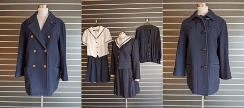 千葉県 聖徳大学付属女子中学 旧制服　６点　ジャケット　スカート　セーラーブラウス　中学高校 旧コート２点