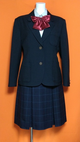 高知県 伊野南中学校 大きいサイズ制服 ブレザー スカート ブラウス 冬服 セット。