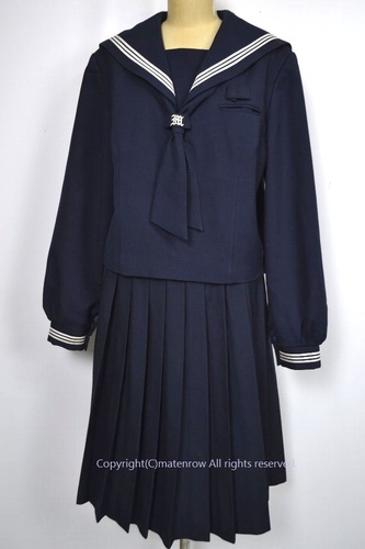  ●大size 175A w78 千葉県  セーラー冬服(B1297)