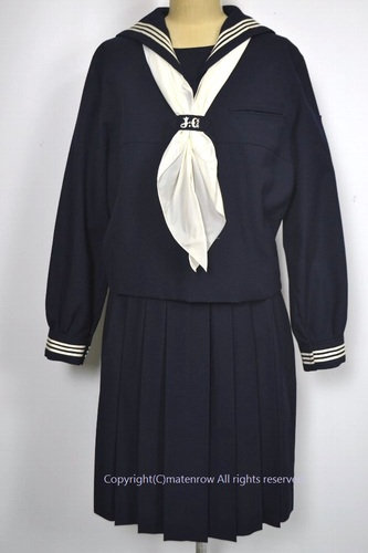  ●大size L w73 良品 東京都 女子学院中学校・高等学校 セーラー冬服