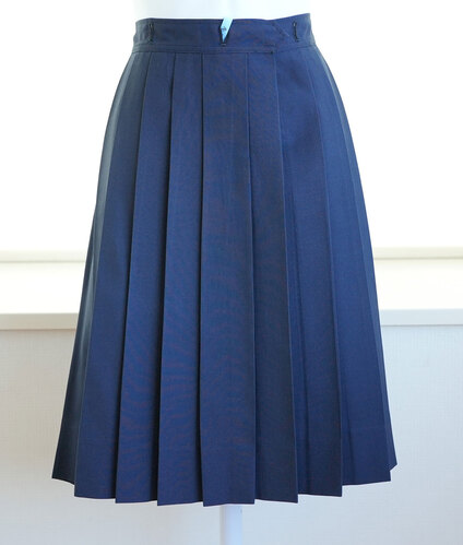  ▽東京都 女子聖学院中学高校 夏服スカート（ｗ76) 女子制服卒業生の保管品