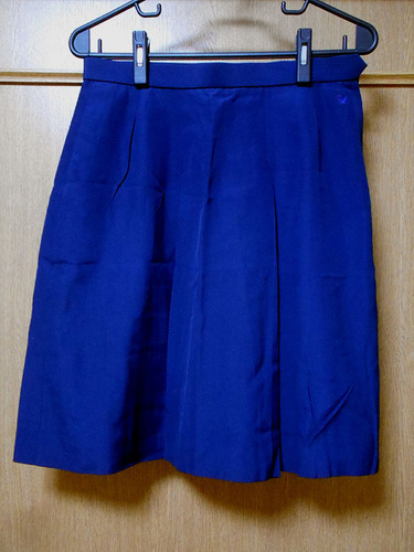 [不明] 光和衣料 W72-57 紺 夏服 スカート 箱ひだ8本