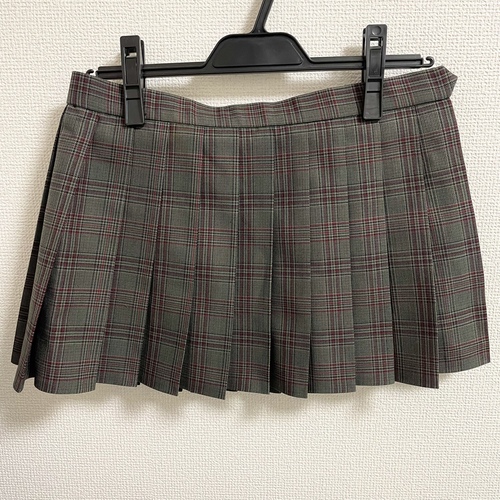 三重県 上野商業高校 制服 マイクロミニスカート W70 丈31 冬用