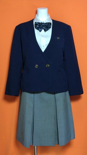 広島県 女子制服 大きいサイズ イートン。スカート ブラウス 冬服セット。