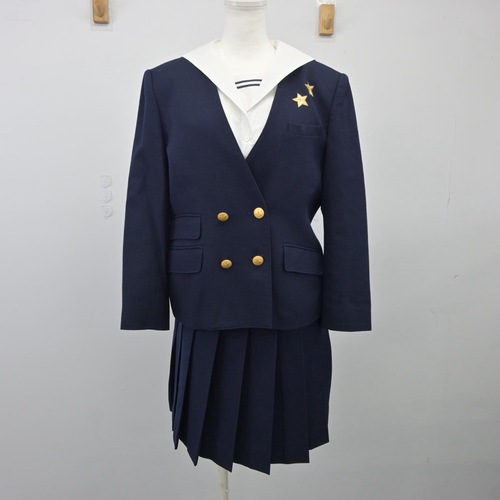  岡山県 就実高等学校 女子制服 3点 sf025253