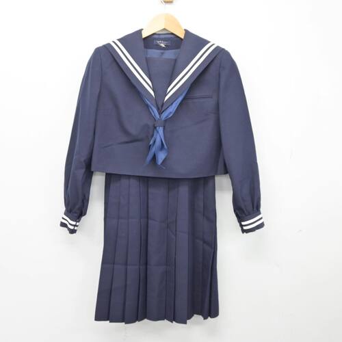  熊本県 人吉第二中学校 女子制服 3点 sf027023