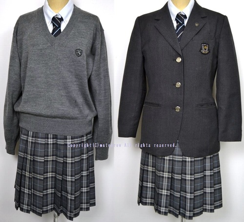  ●東京都 藤村女子高等学校 ブレザー冬服 ネクタイ 校章