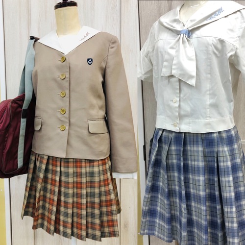 愛知県 名城大学附属高校フルセット。スカート3枚付き。カーディガン付き。