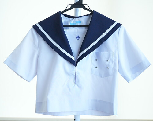  ▽愛知県 高浜市立南中学校 夏服セーラー服（サイズ160A）その2 女子制服卒業生の保管品
