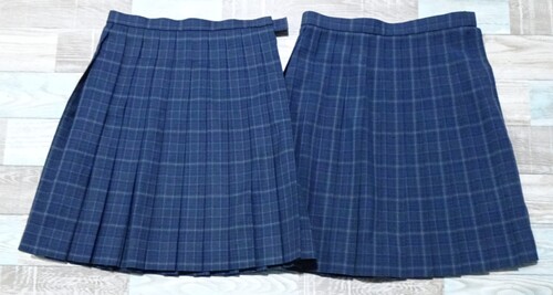 [不明] 3-36☆TOMBOW☆チェックの冬夏スカートセット　