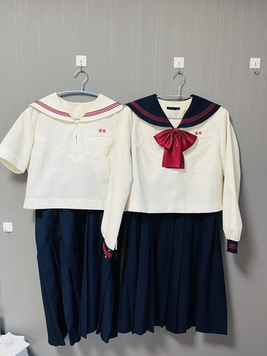 福岡県 博多女子高校　博多女子中学　特大極美品　ジャンパースカート　冬夏セット
